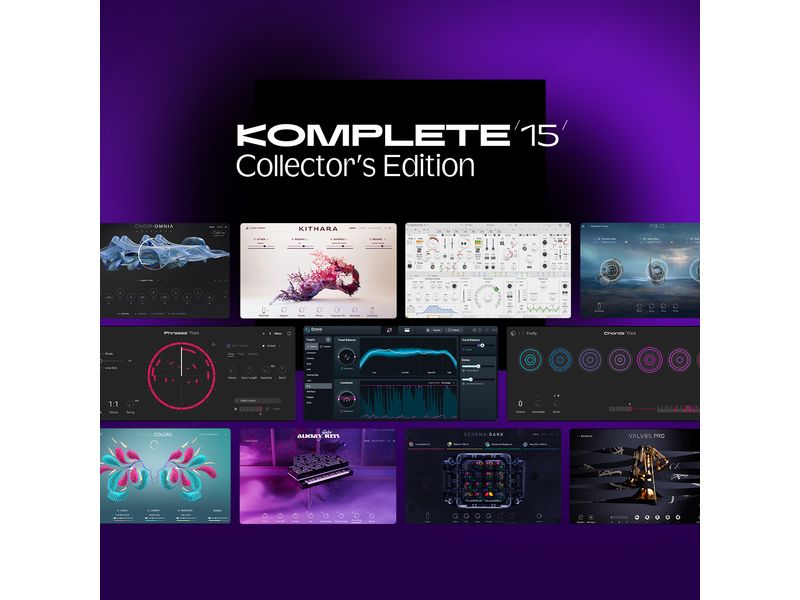Native Instruments Komplete 15 Collectors Edition – Box Erweiterte Produktions-Suite für die professionelle Musikproduktion
