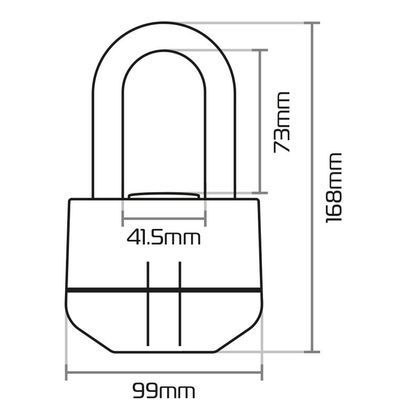 Antivol Oxford Bloque disque OF3 Boss Alarm 14 mm (SRA) Universel - Jaune