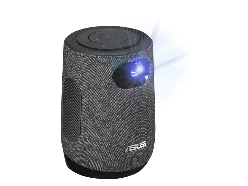 ASUS ZenBeam Latte L1 - DLP-projektor - LED - 300 lumen - 1280 x 720 - 16:9 - 720p - kort kast fikseret objektiv - Wi-Fi / Bluetooth - grå, sort