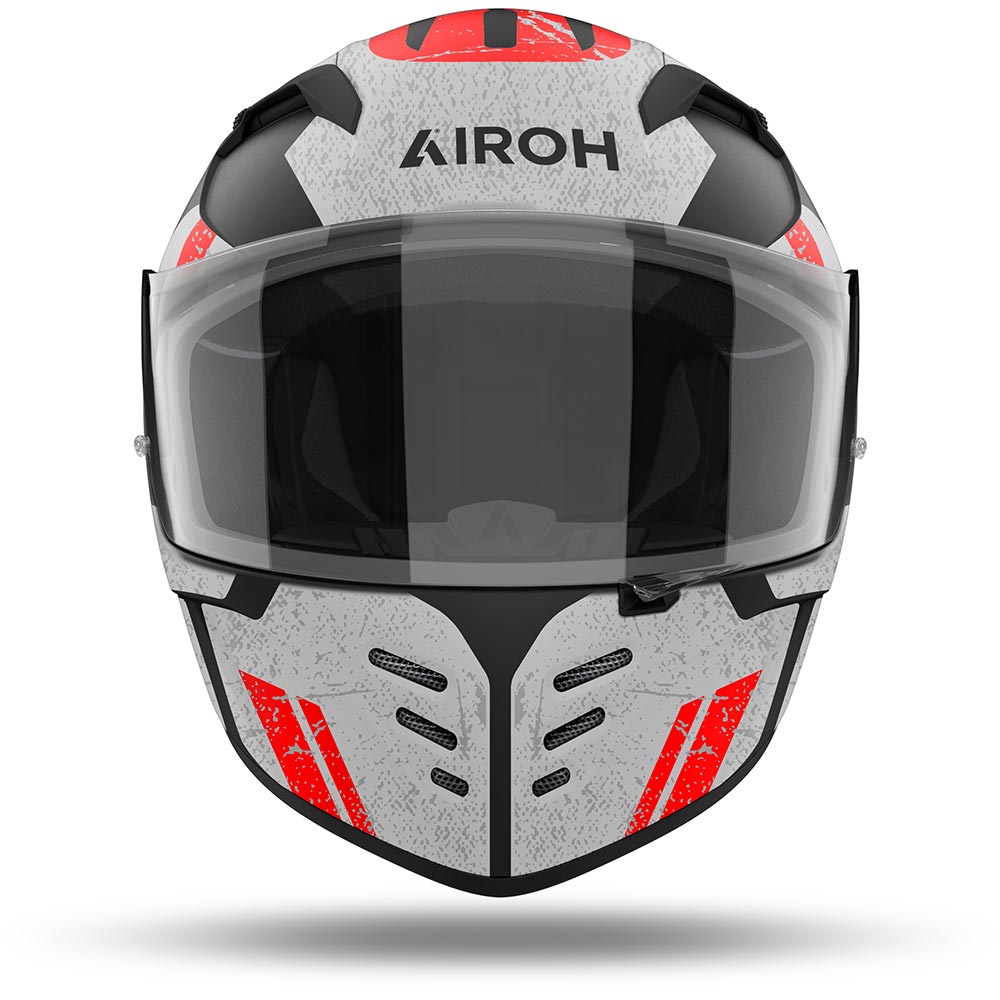 Airoh - Casque Connor Omega Blanc Mat / Noir / Rouge