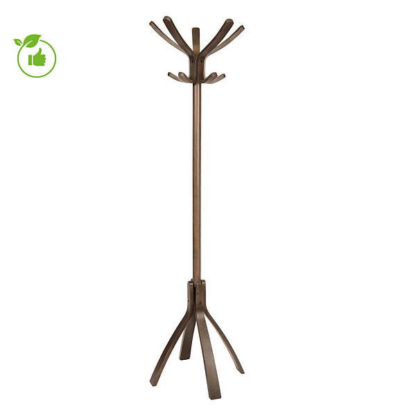 Portemanteau Café style bistrot, coloris bois foncé