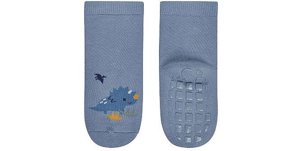 Sterntaler Antirutsch-Socken 2er Set Dino Blau Gr. 19/20 Rutschfeste Socken für Kinder
