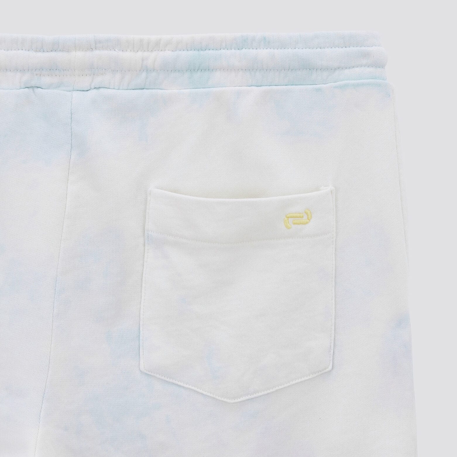 Bermuda en molleton tie and dye Jaune