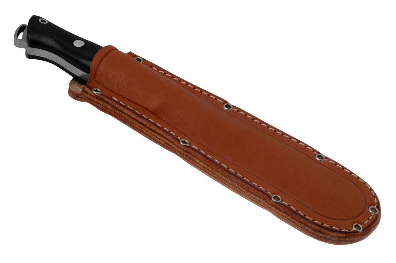 Bark River Bravo Squad Leader 2 07-224-BCM, CPM 3V, Black Canvas Micarta vaststaand mes