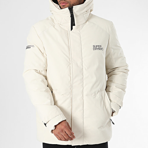 Parka Capuche City Padded Hooded Wind M5011817A Beige Clair