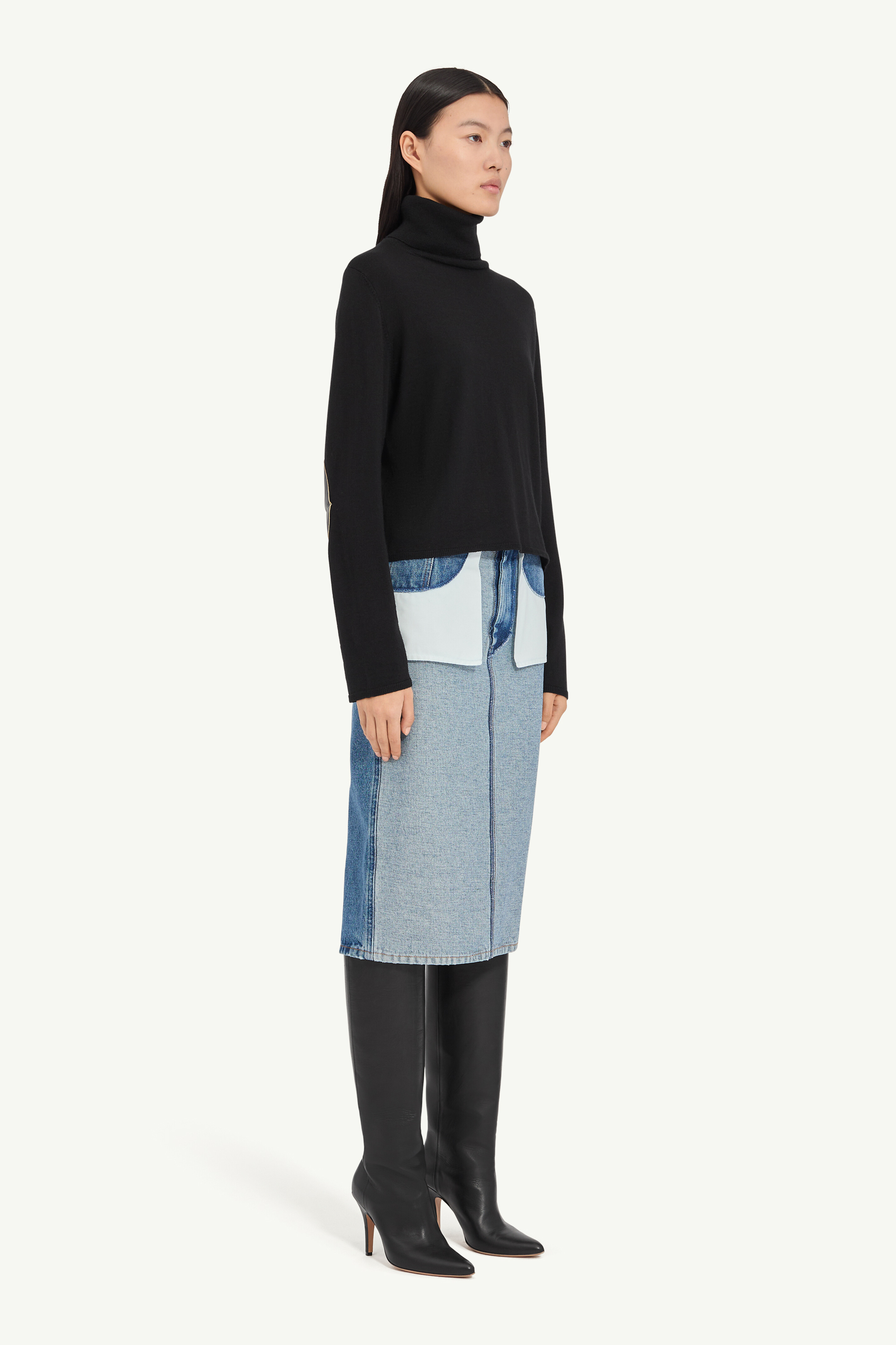 Pull en maille en mélange de laine pour femme | MM6