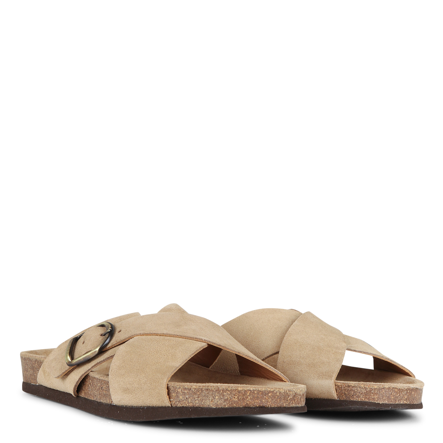 JAMES - Mules plates en cuir | Blanc