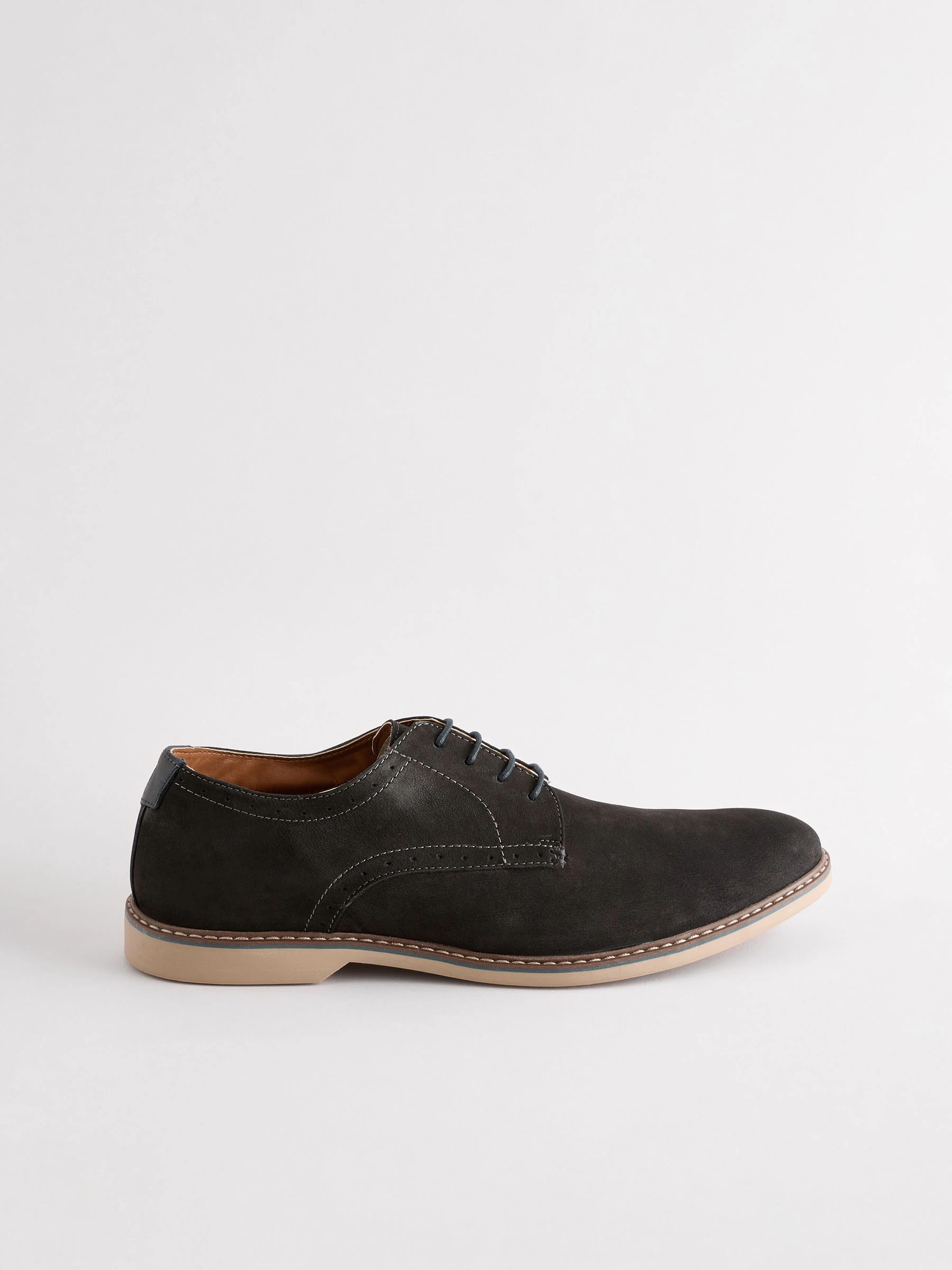 Zwart - Modieus casual derbyschoenen