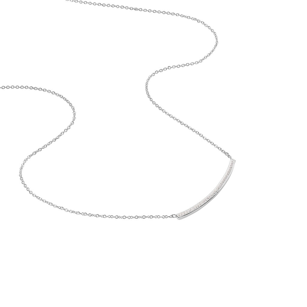 Collier Judith Argent Blanc Oxyde De Zirconium