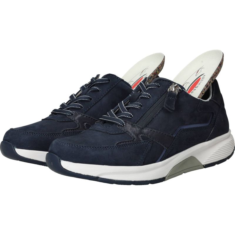 Gabor Rollingsoft Sneakers Blauw Dames