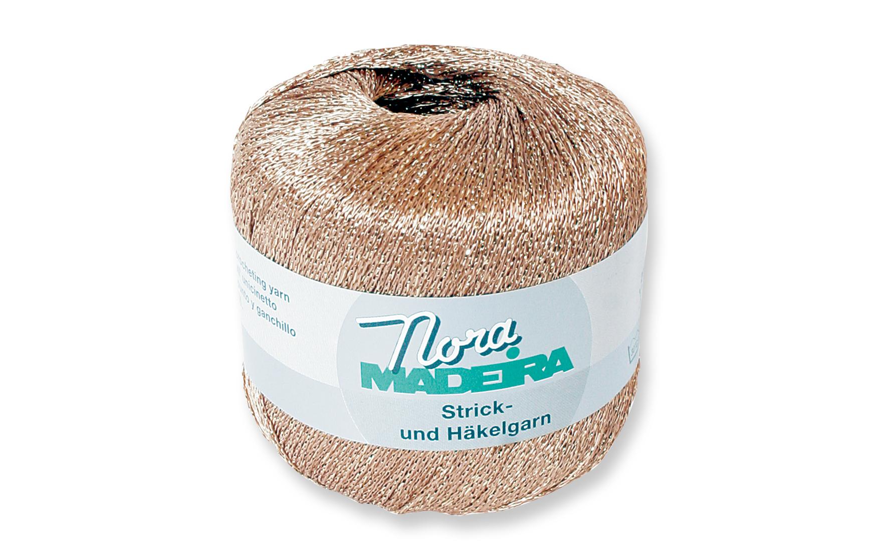 Näh- und Stickgarn Nora 25 g KupferGarn ideal zum Stricken von Kleidungsstücken oder Filethäkelei