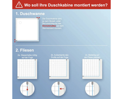 Ronde douche Schulte Garant Bella Lux II R550 80x80 cm helder glas profiel kleur aluminium