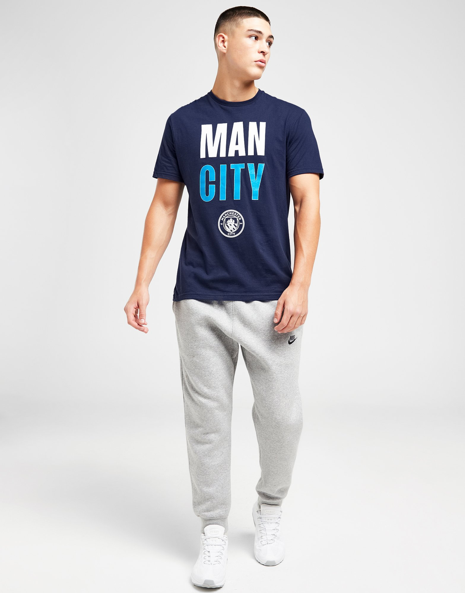 Official Team T-shirt Manchester City FC Block Homme