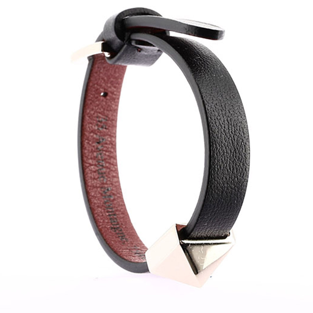 Valentino Bracelet en Cuir Clous noir - Neuf avec étiquette