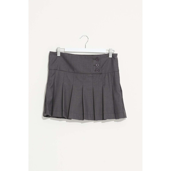 Misfit Aquarius Pleated Skirt Charcoal Women SU24