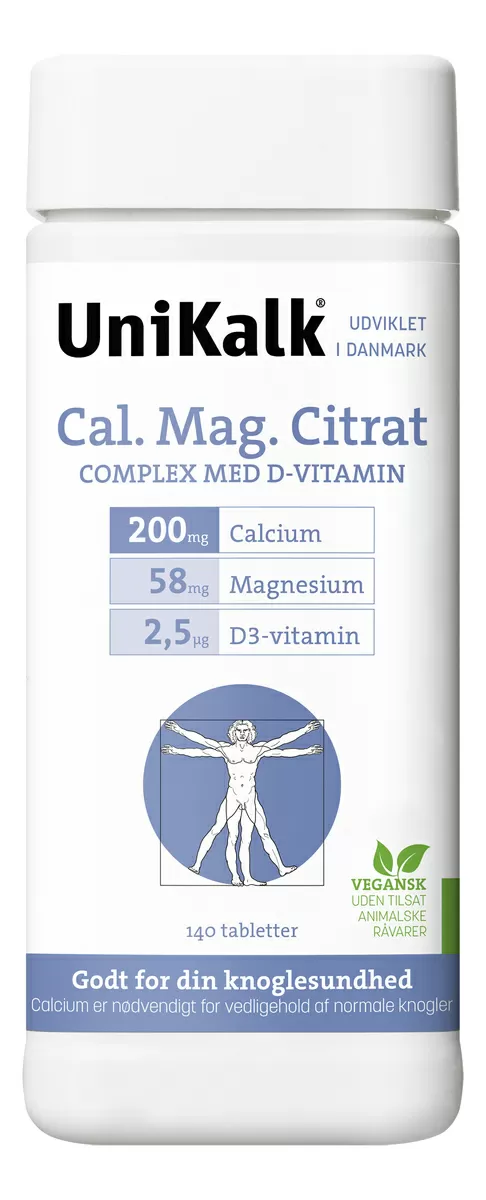 UniKalk Cal. Mag. Citrat - 140 tabl.