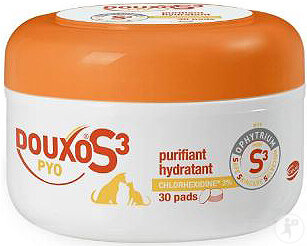 Ceva Douxo S3 Pyo Pads Purifiant Hydratant Pot 30 Pièces