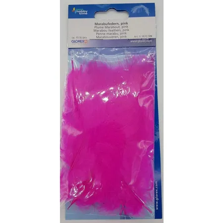 Glorex Marabufedern pink ca. 15 Stück