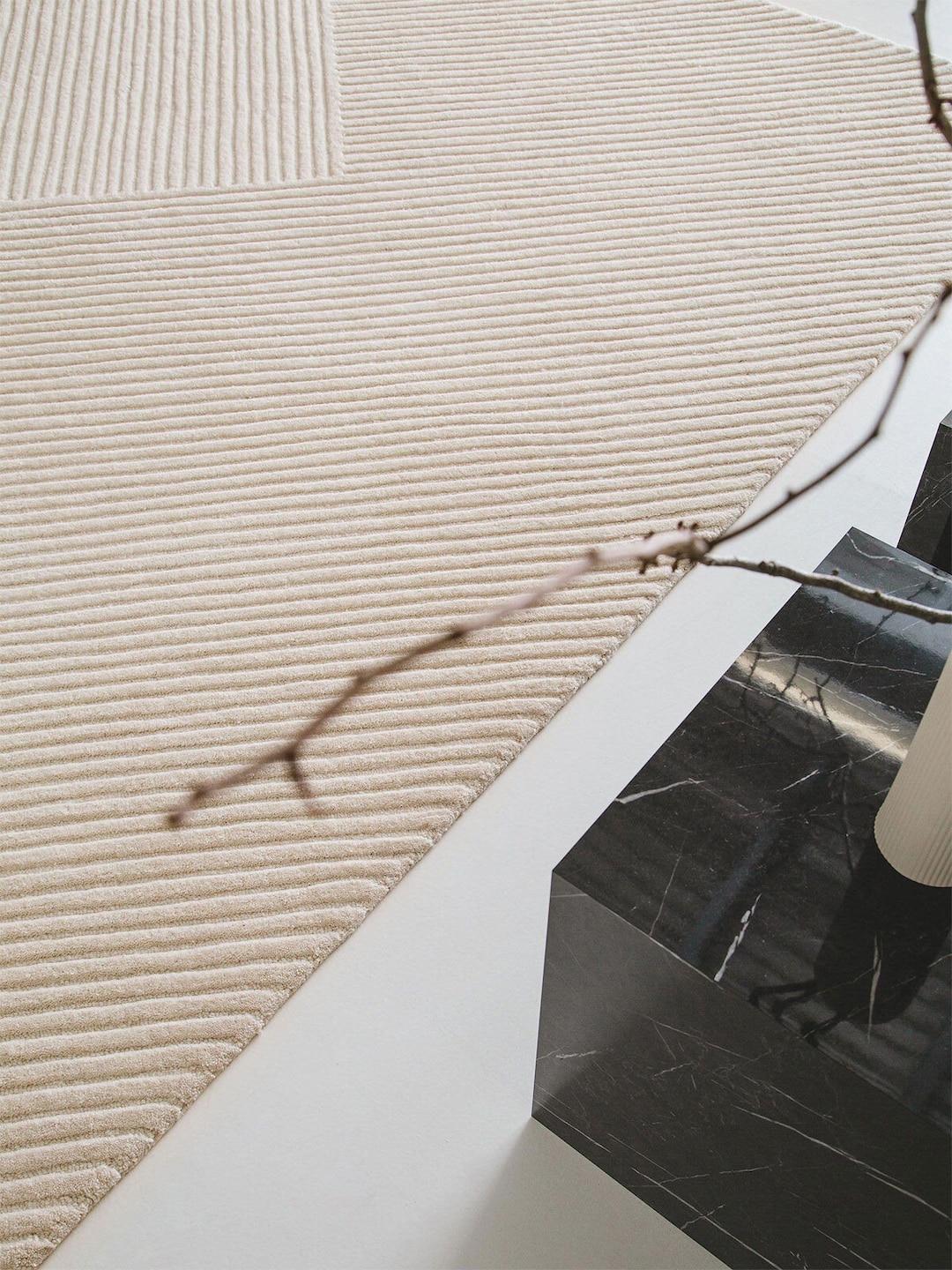 benuta pure Wollteppich YANIS 160 x 230 cm ivory