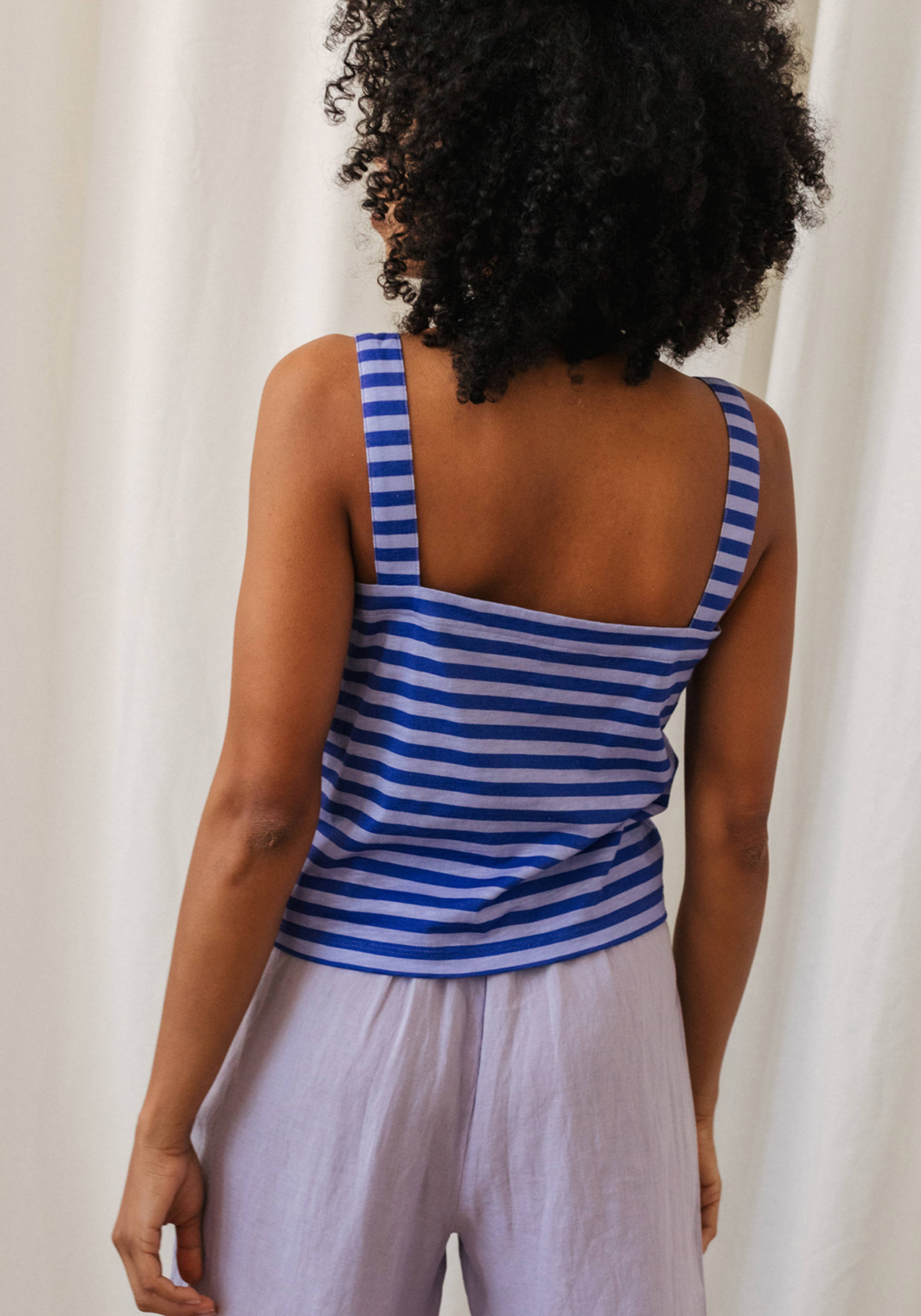 Twothirds Top Torsa Purple Stripes