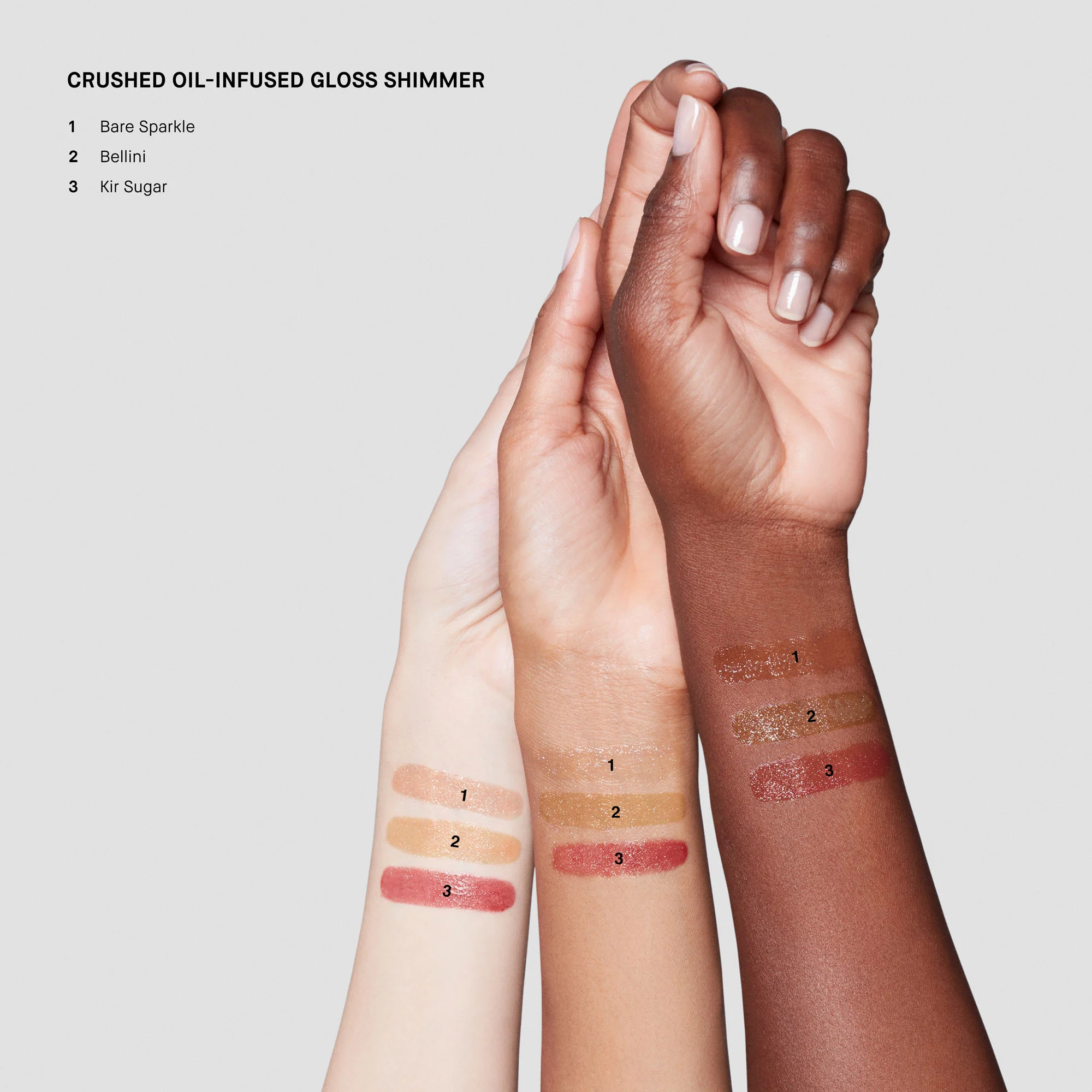 Crushed Oil Infused Gloss - Gloss pour les Lèvres |- Bare Sparkle