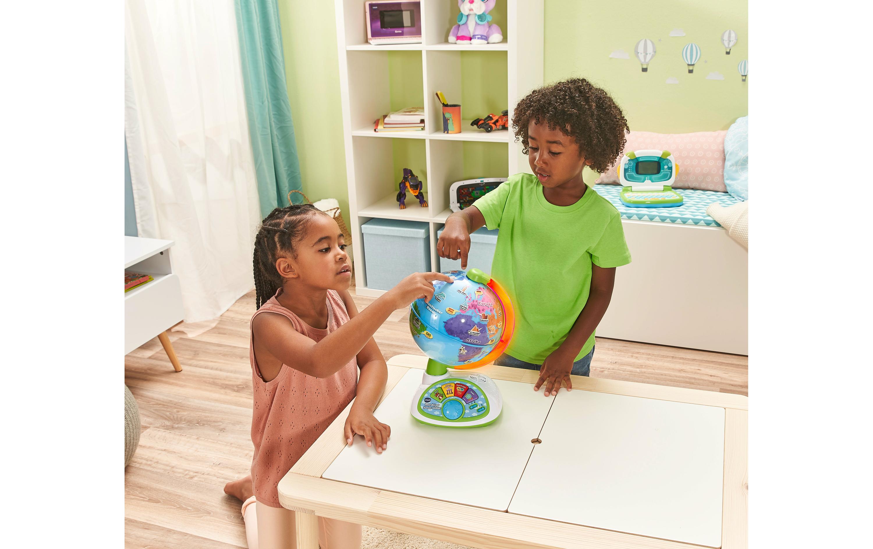 Interaktiver Junior-Globus -DE-Kinder-Globus mit 3 Spielmodi (Deutsche Version)