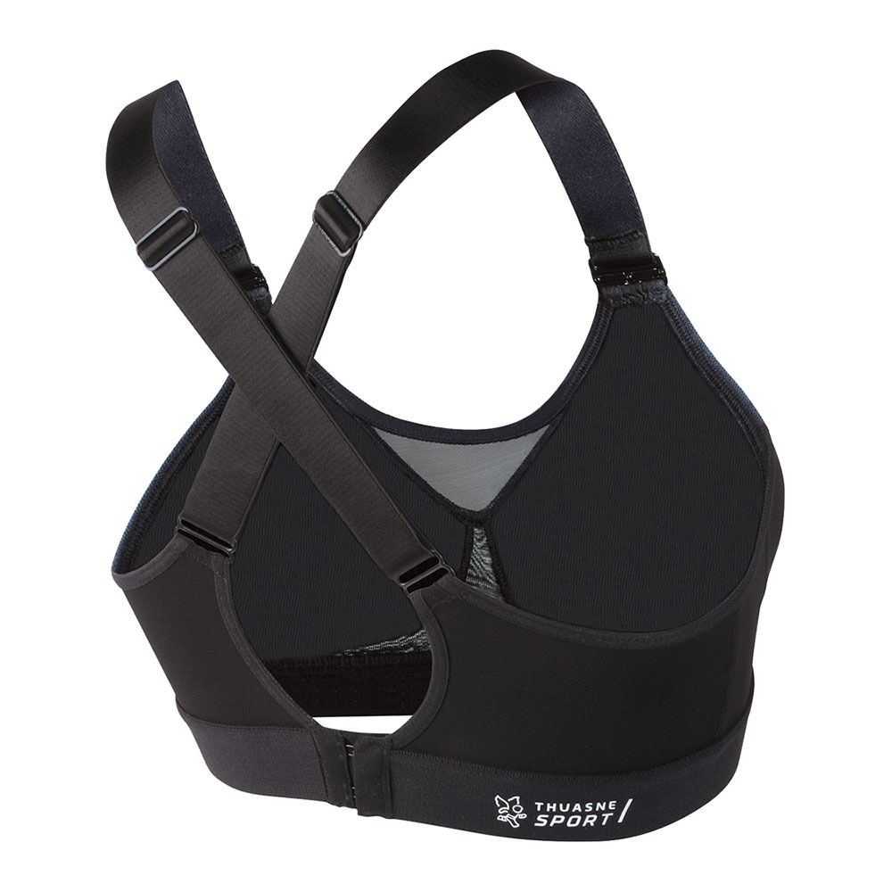 Thuasne POWER UP - Soutien-gorge Femme noir/bleu