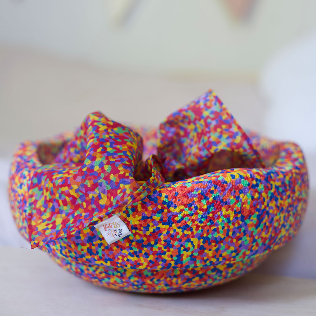 pit and play speeldoek - confetti - 75x75 cm