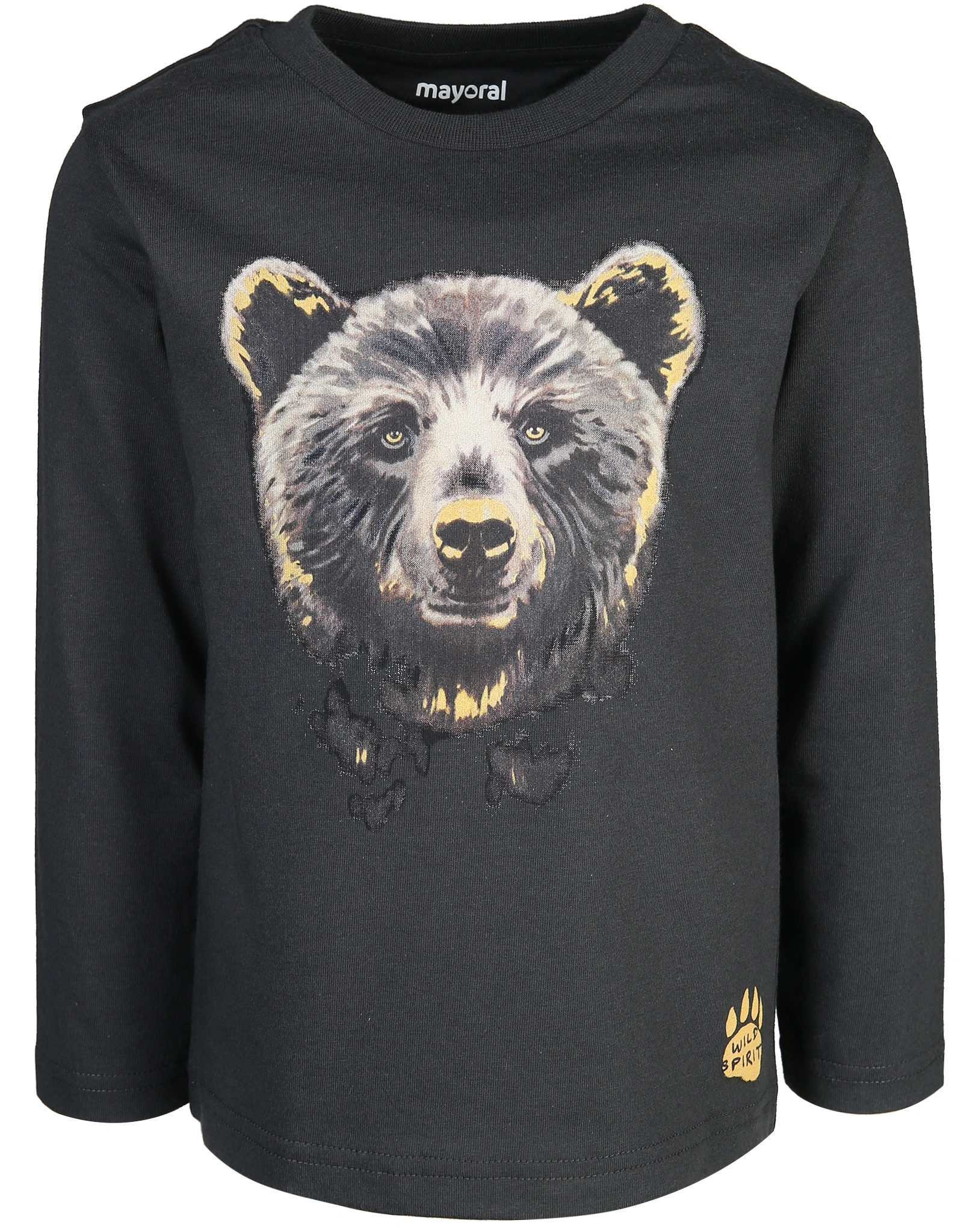 Langarmshirt GRIZZLY in schwarz