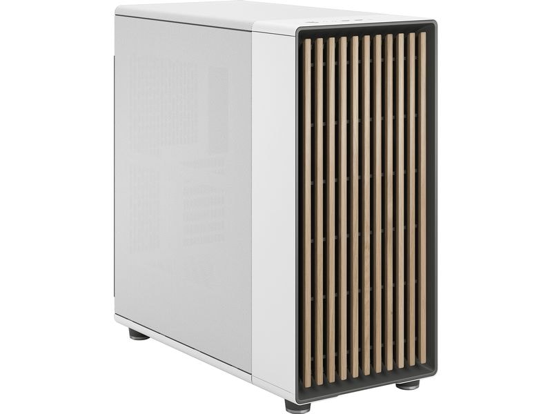 Fractal Design PC-Gehäuse North XL Weiss Elegantes Gehäuse mit offener Front aus echtem Eichenholz
