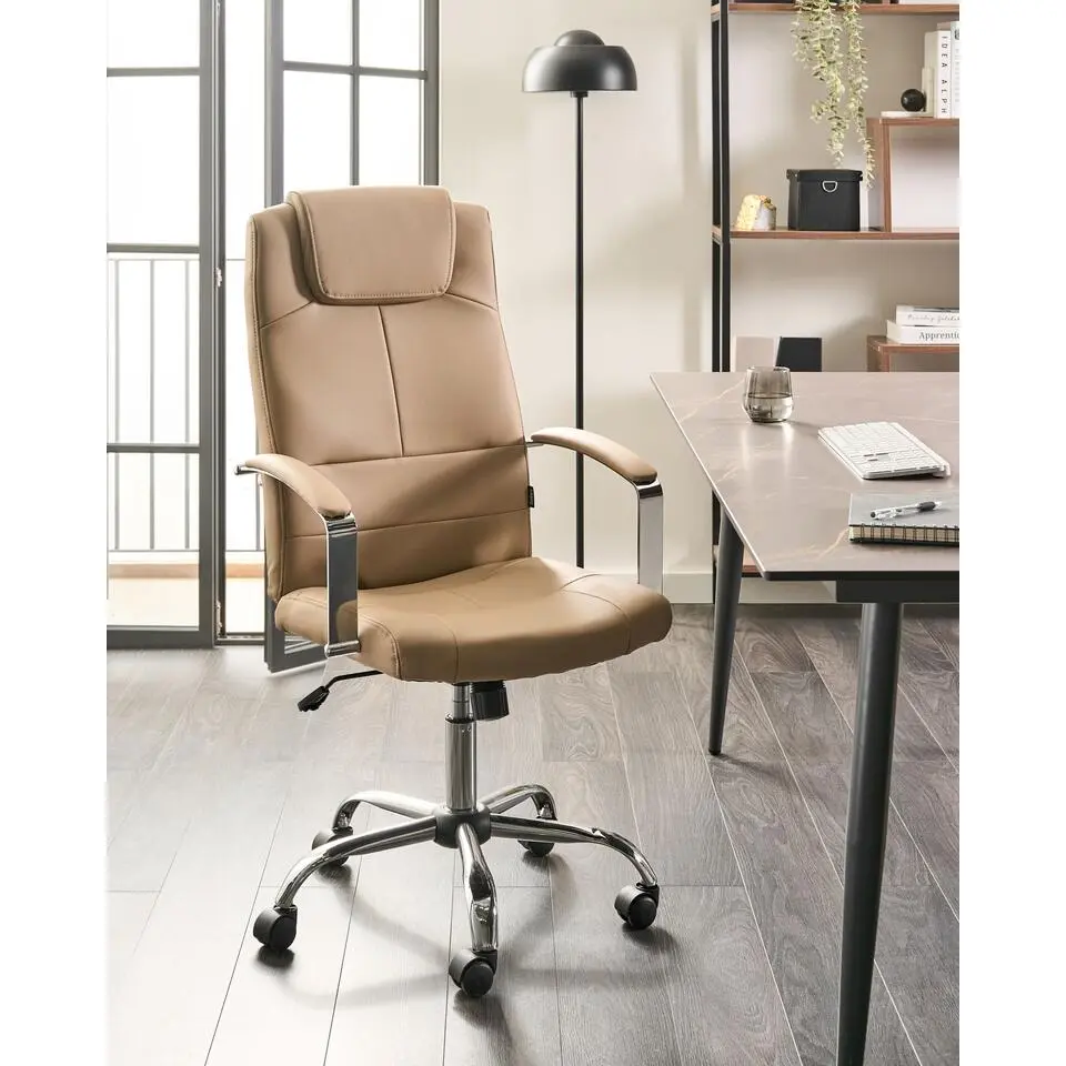 WINNER - Bureaustoel - Zandbeige - Kunstleer