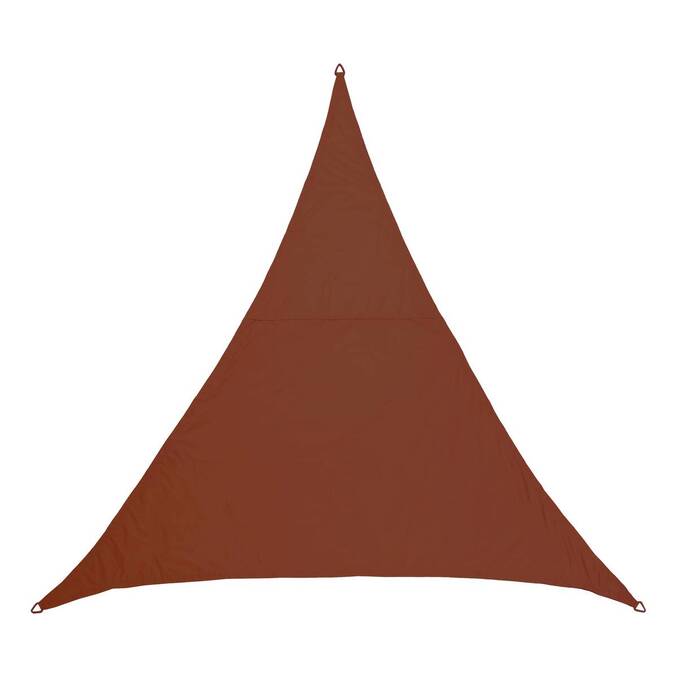 Voile d'ombrage triangulaire ELYORA Acajou