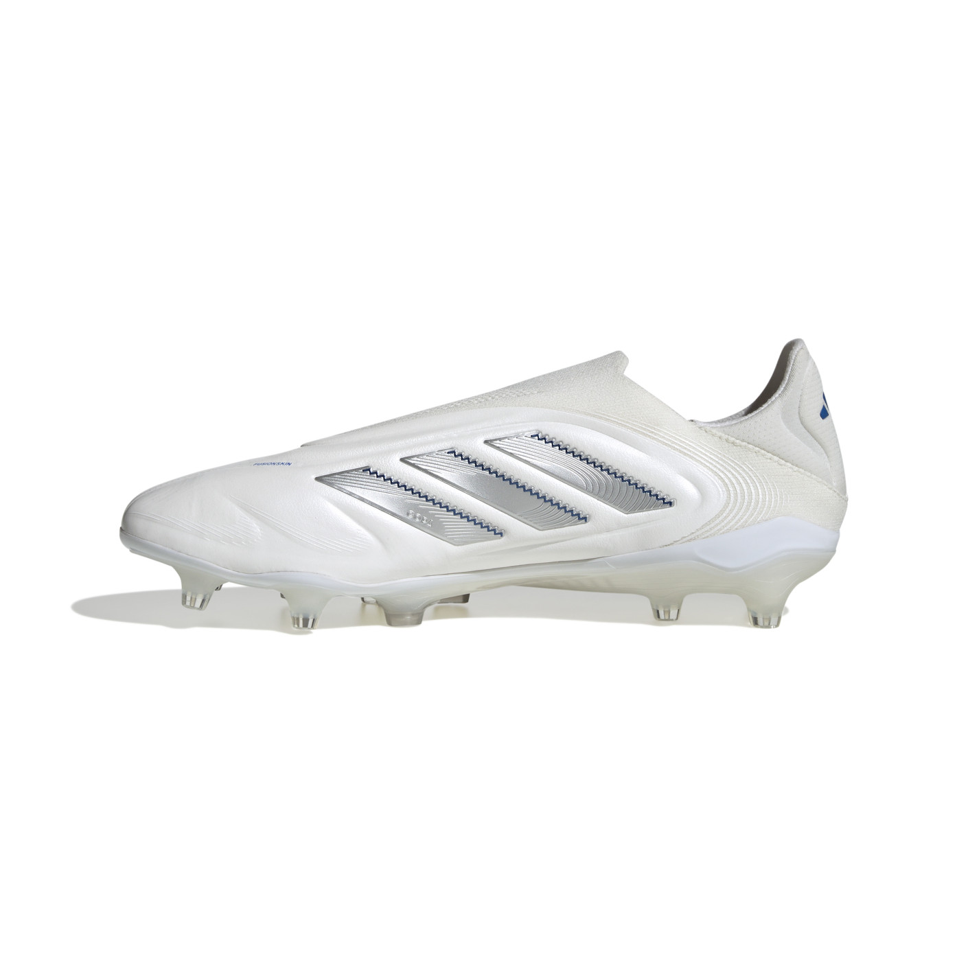 Adidas Copa Pure III Elite Veterloze Gras Voetbalschoenen (FG) Wit Zilver Blauw