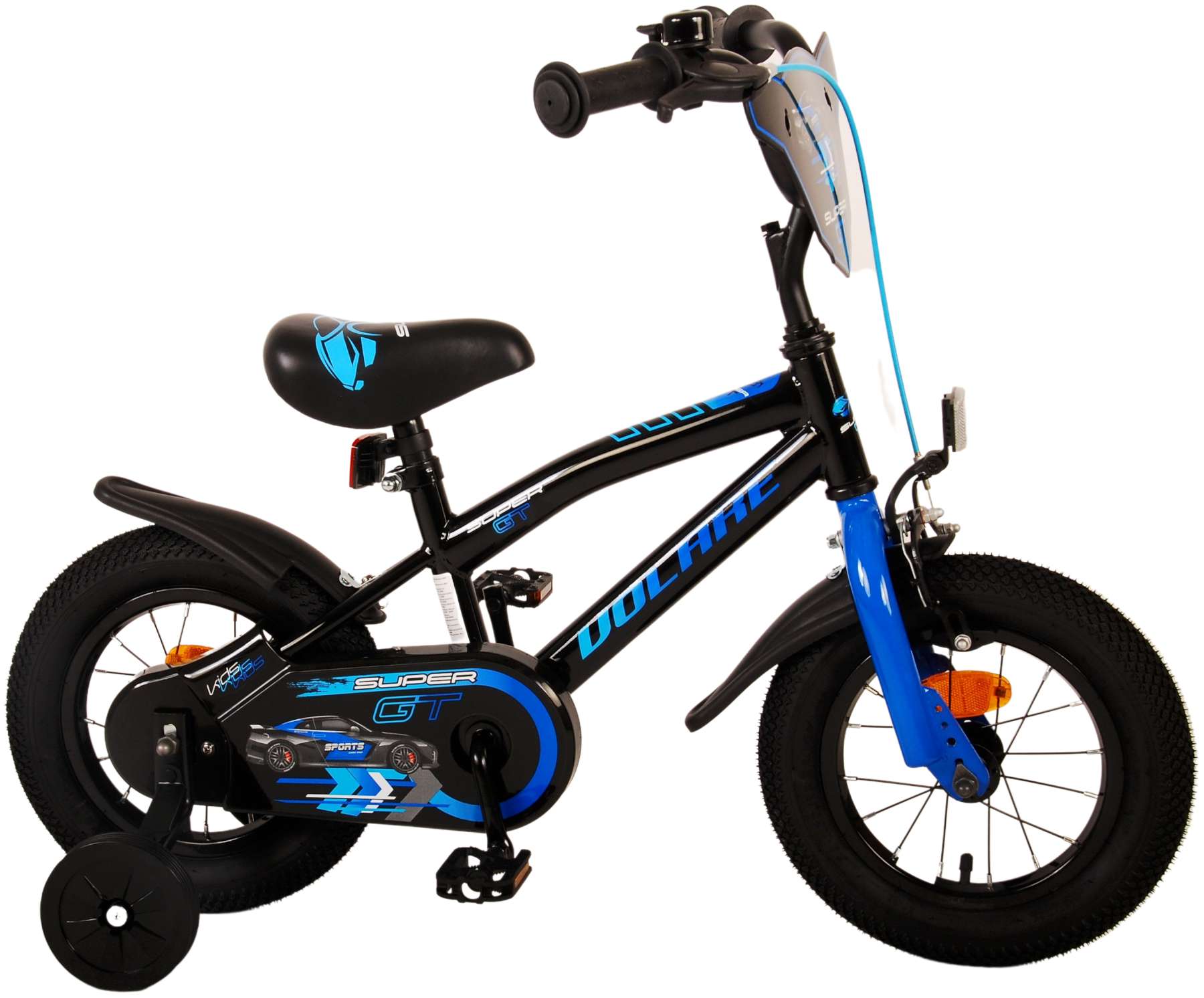 TPFSports Super GT Kinderfahrrad - Jungen - 12 Zoll - Rücktritt + Handbremse - Blau