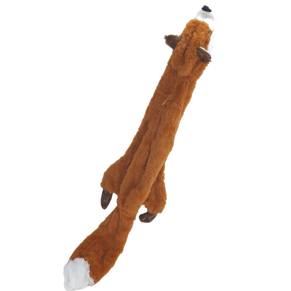 Jouet renard ramona marron 100 cm pour chien