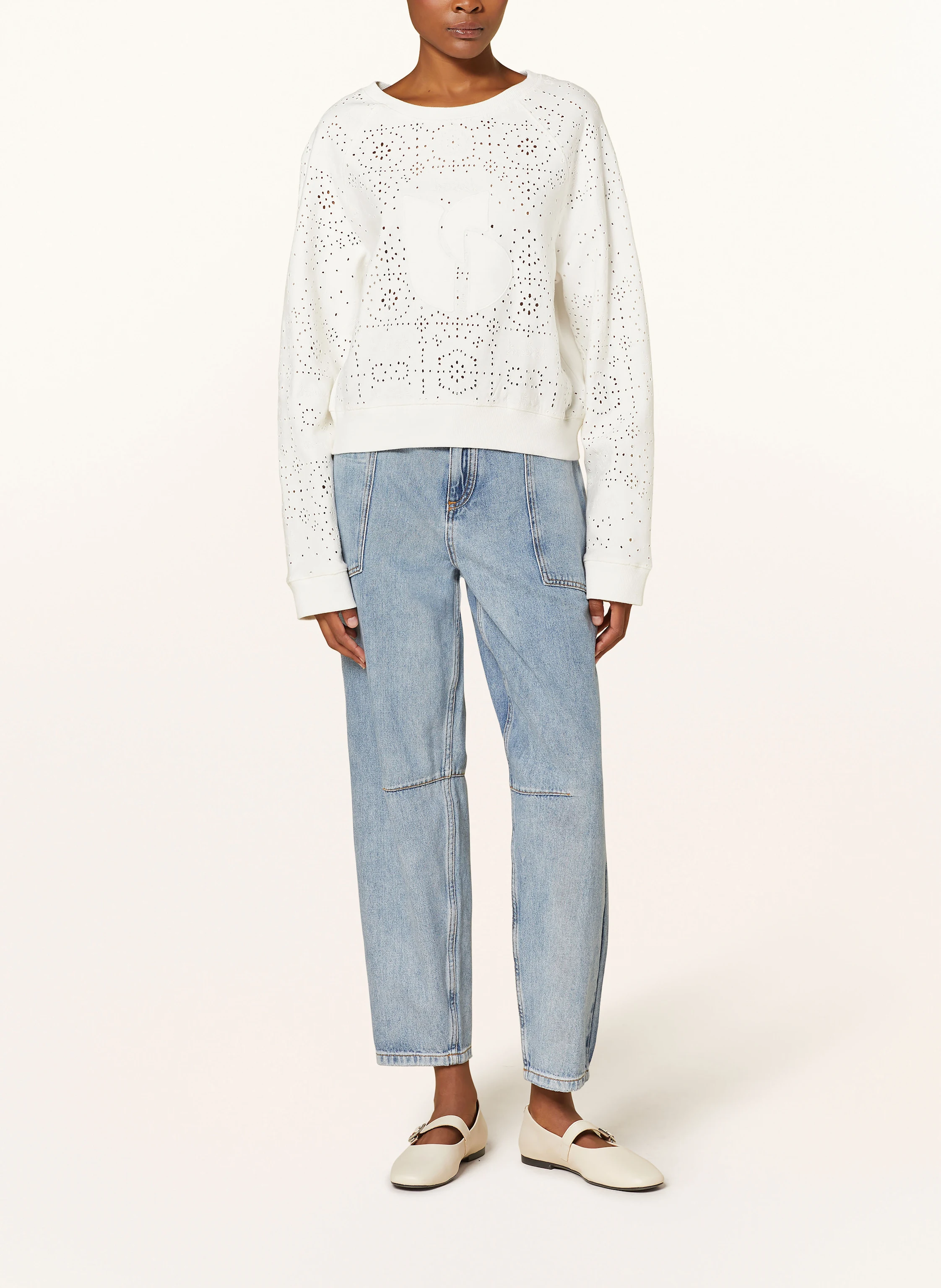 ba&sh Sweatshirt LARSON mit Lochspitze