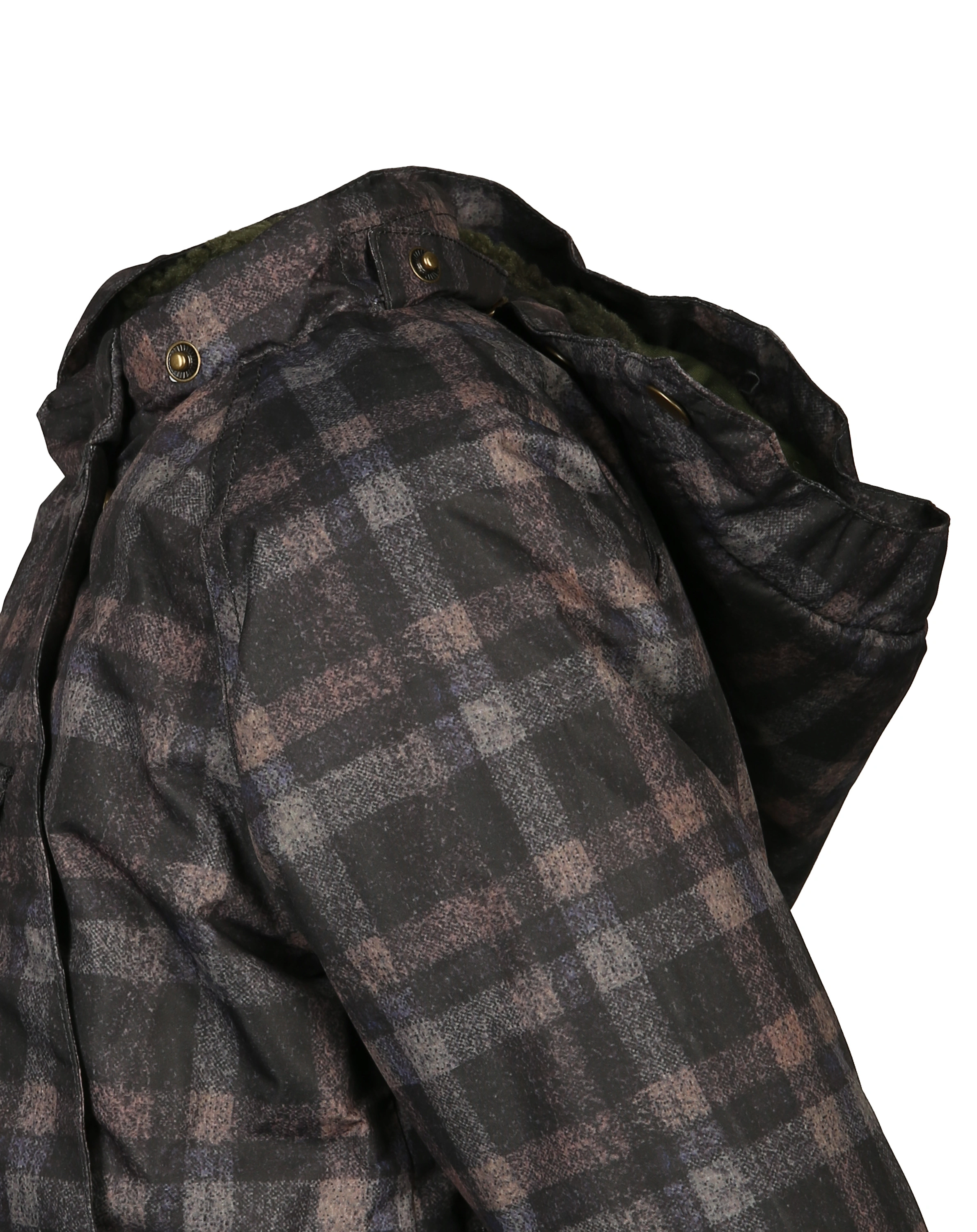 Funktions-Winterjacke MATWANG kariert in ombre blue