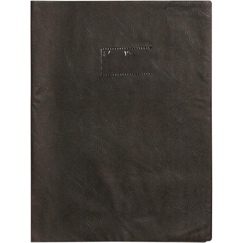 Protège-cahiers grain cuir PVC 22/100ème A4