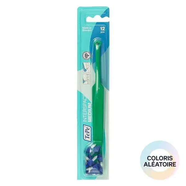 Escova de dentes TePe Interspace tamanho médio + 12 cabeças