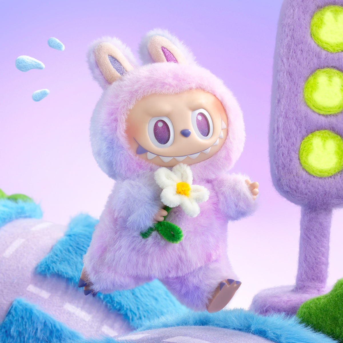 Pop Mart - Labubu Big Into Energy Blind Box Monsterhäschen Schlüsselanhänger Überraschung Sammel Plüschfigur Handtaschen Anhänger - Surprise