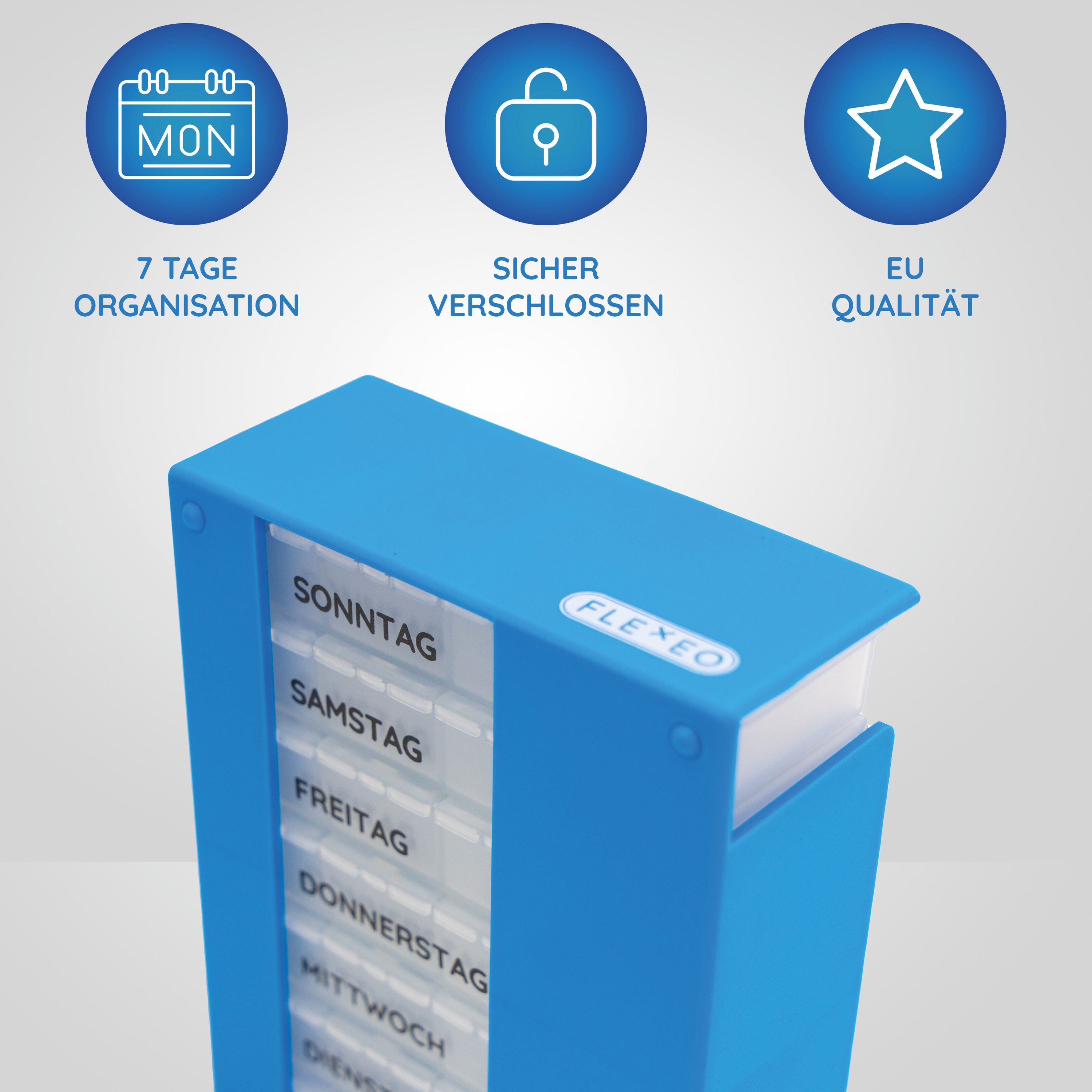 FLEXEO Medikamentendosierer für 7 Tage