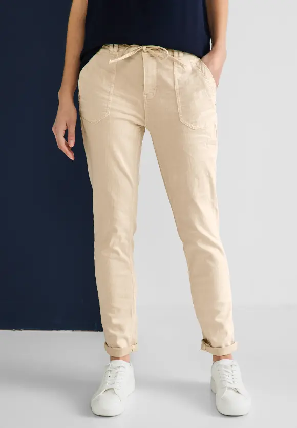 Loose Fit Jeans - light smooth sand washed