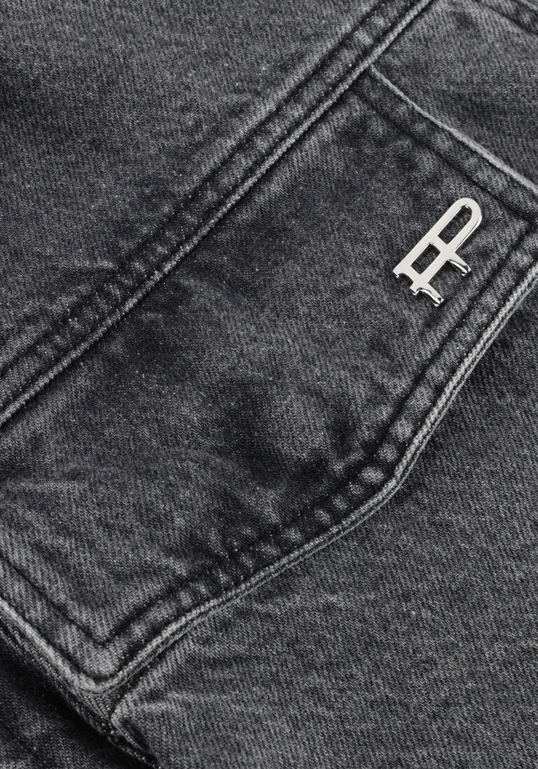 donkergrijze filling pieces spijkerjas denim jack washed