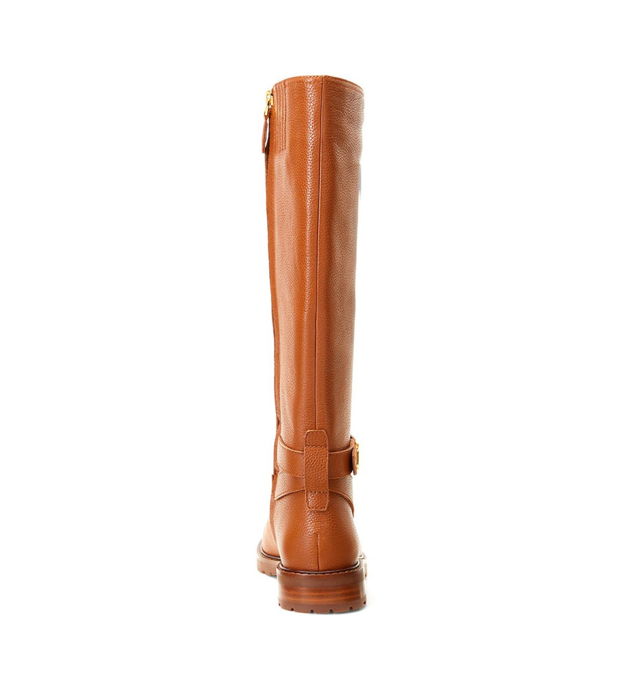 Ralph Lauren Botas de couro marrom Hallee