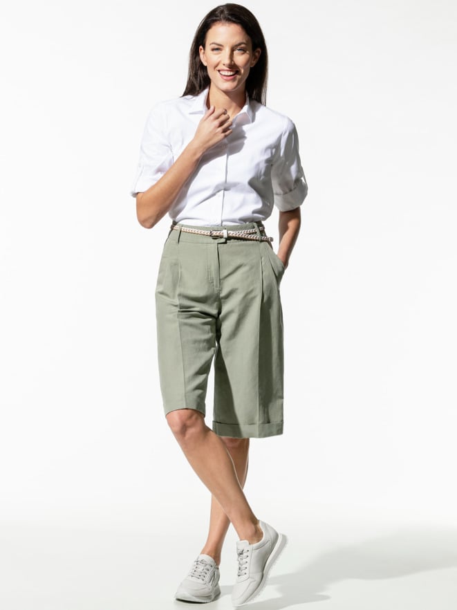 Leinenmix Bermudas