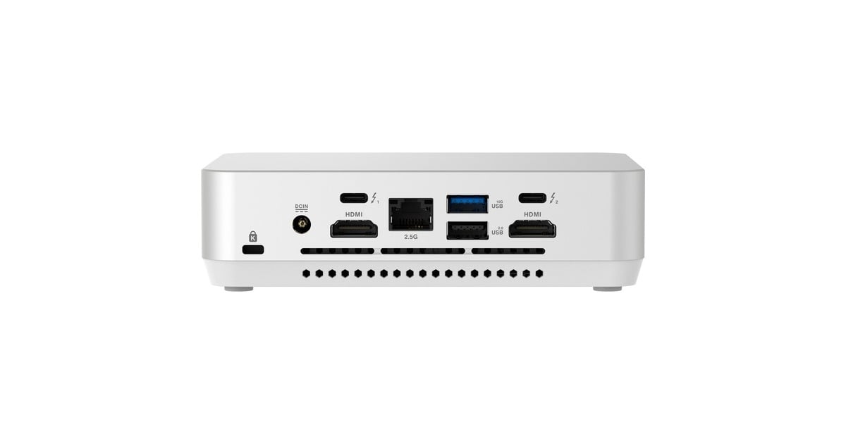 ASUSNUC 14 Pro+ Kit RNUC14RVSU700002I barebone  (Zilver/wit | Core Ultra 7 155H | Arc Graphics)