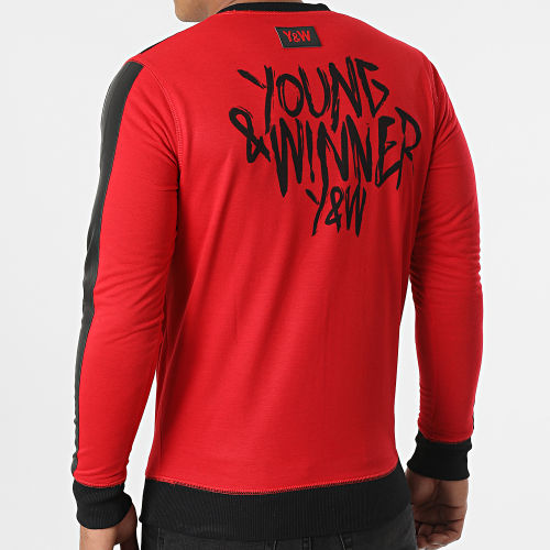 Sweat Crewneck MJ Noir Rouge Réversible