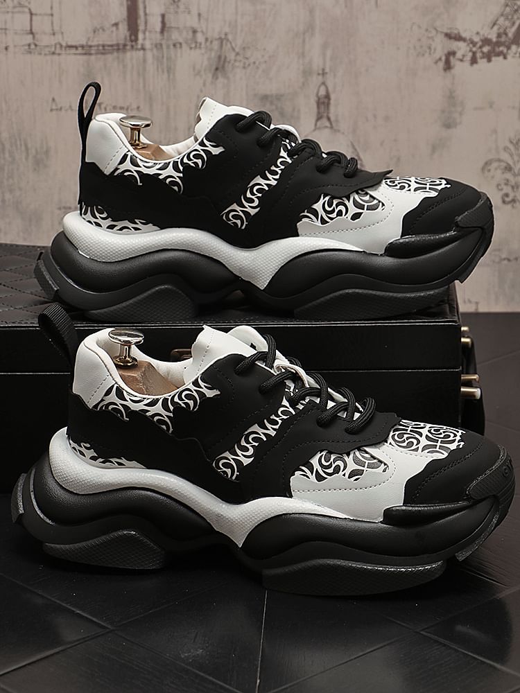 Mr Ozera - Color Block Platform Sneakers