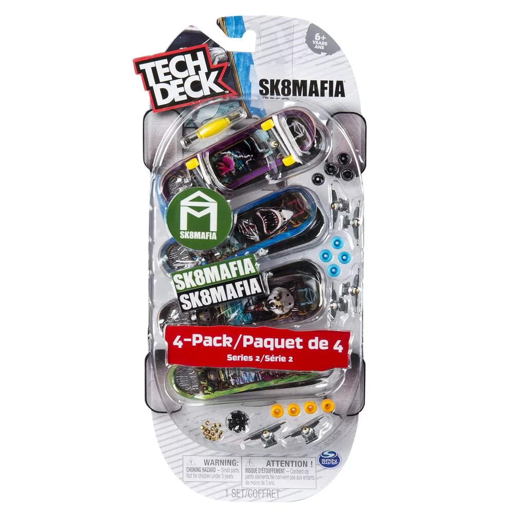 TECH DECK - PACK FINGER SKATES X4