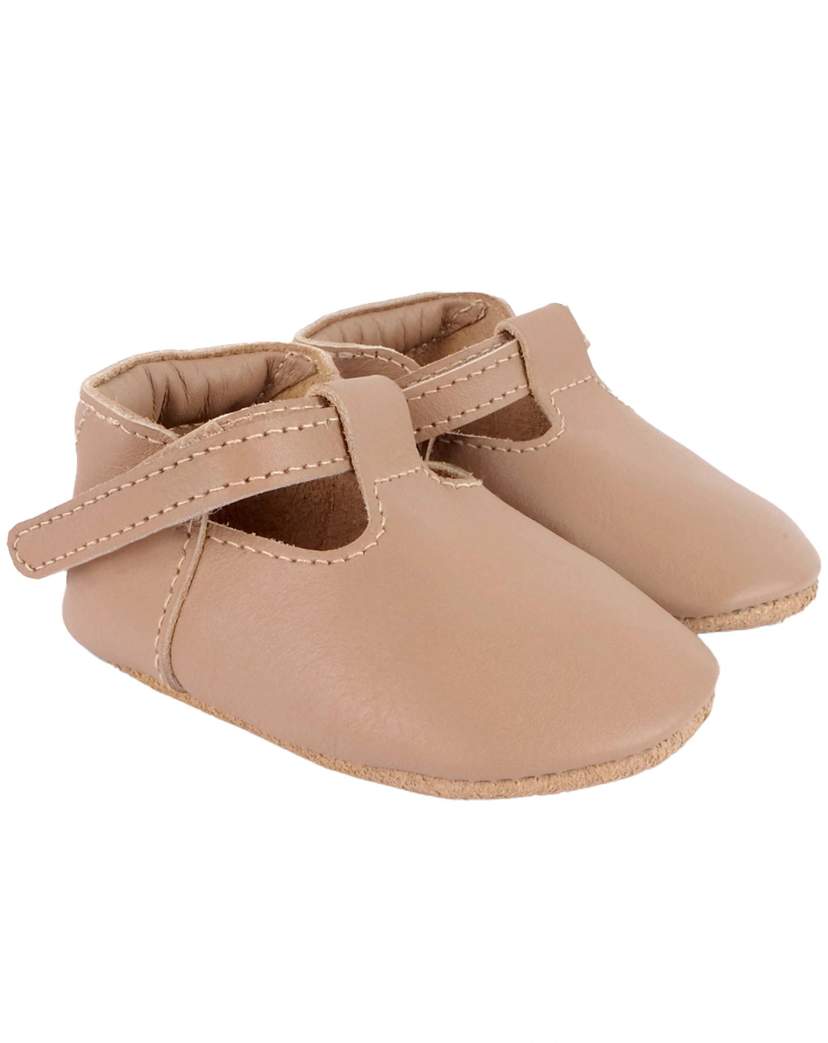 Krabbelschuhe ELIA in praline leather